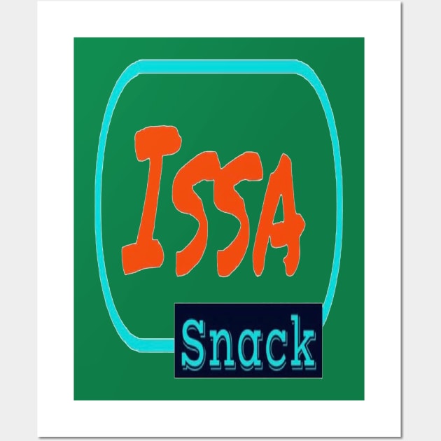 Issa Snack Logo (words) Wall Art by IssaSnackllc
